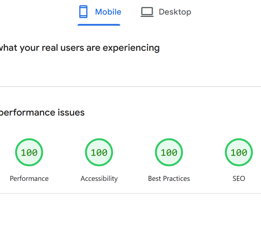 riumplus's tweet photo. Web developers know how satisfying it is to score a perfect 100 on Google PageSpeed for my #Andotrope website (on cheap shared hosting, no less!). https://t.co/GaBqsumfvX