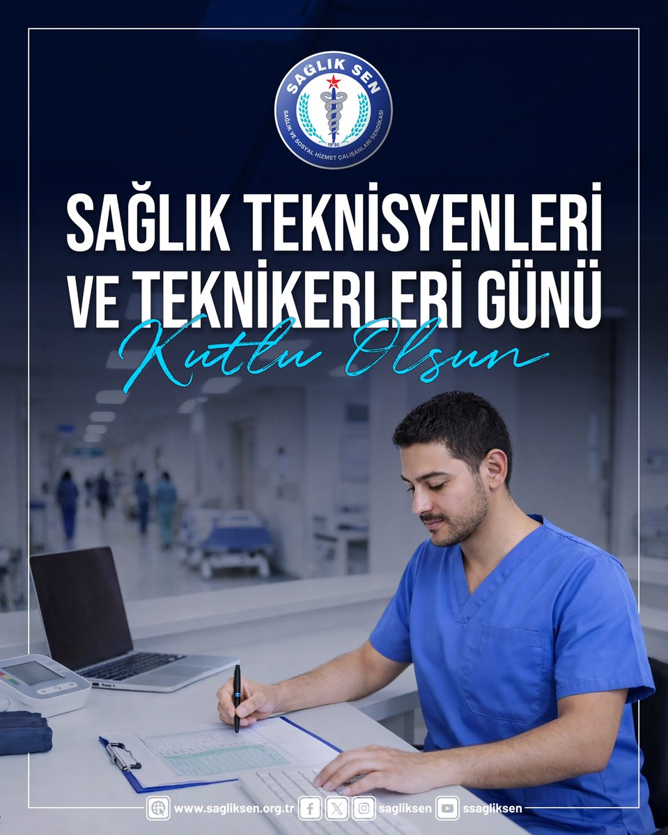 Sağlık hizmetinin her aşamasında büyük bir sorumlulukla görev yapan sağlık teknisyeni ve teknikerlerimizin, Sağlık Teknisyenleri ve Teknikerleri Günü kutlu olsun.