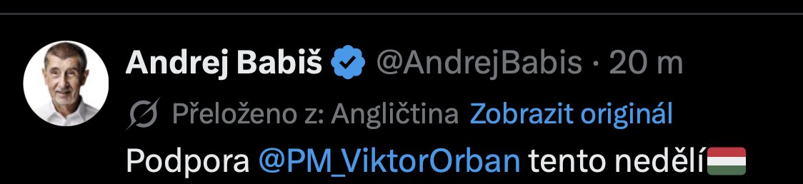 Předsedo <a href="/AndrejBabis/">Andrej Babiš</a> , ta AI, to je věc, normálně se kvůli vám naučila staroslověnštinu a překládá vás autenticky...