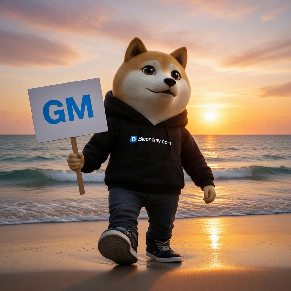BiconomyCom's tweet image. GM Biconomy Fam! ☀️
The sun’s up, and Shiba is already at the beach — hoodie on, holding the GM sign, waiting for you! 🐕🌊

A new day. New opportunities. New on-chain moves. 🚀

Let’s take Biconomy even higher — together.
#GM #BiconomyCom #CryptoMorning