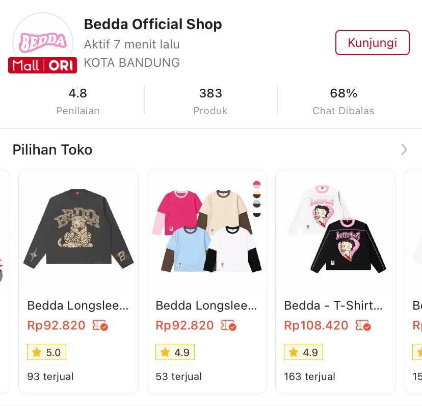 camyeela's tweet photo. ADUH KALAP SCROLL TOKO T SHIRT SE LUCU SE GEMAS INI!!

lagi nyari tshirt buat inner cardigan eh malah salpok sama kaos lengan panjangnya juga, eh ternyata full se toko lucu lucu kaosnya ala y2k coquette dll😭 https://t.co/hqZJTnArj3