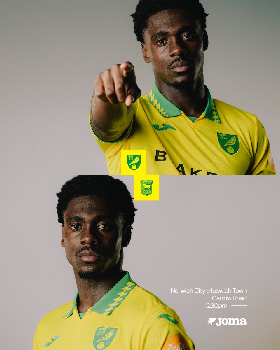 NorwichCityFC's tweet photo. ๐ ๐๐๐ฅ๐๐ฌ ๐๐๐ฌ ๐
๐ต Ipswich Town
๐๏ธ Carrow Road
โฐ 12.30pm KO https://t.co/syaVT0JZZy
