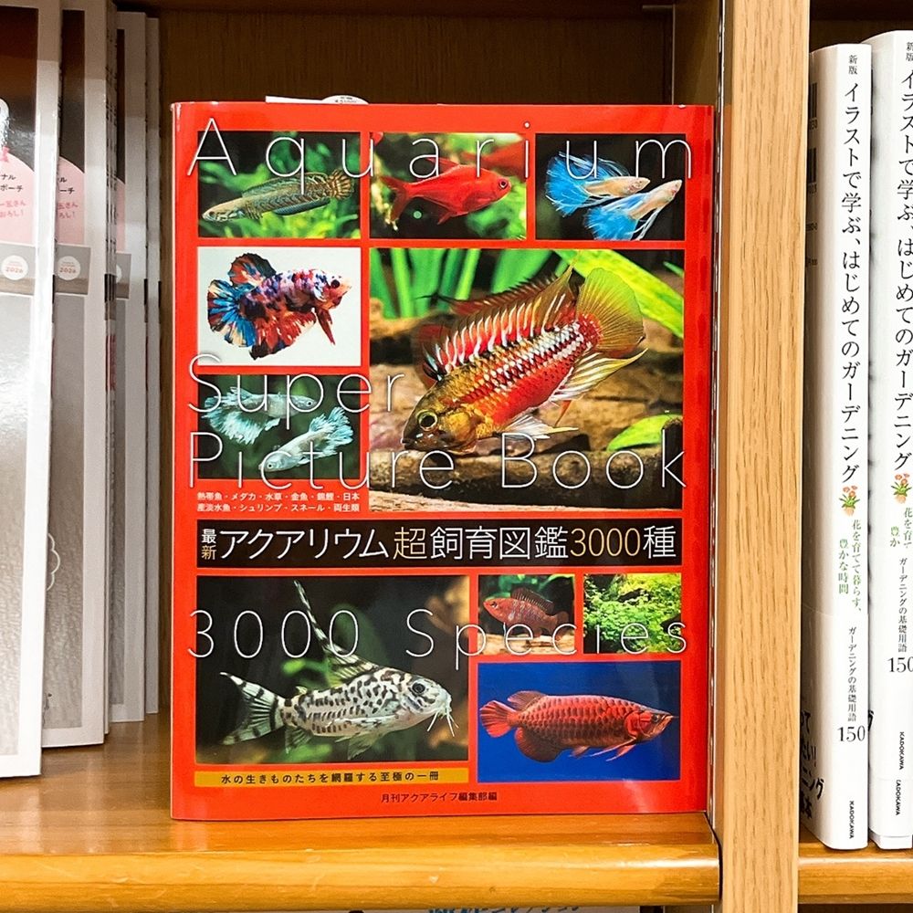 気になる本】『アクアリウム超飼育図鑑 3000種』月刊アクアライフ編集
