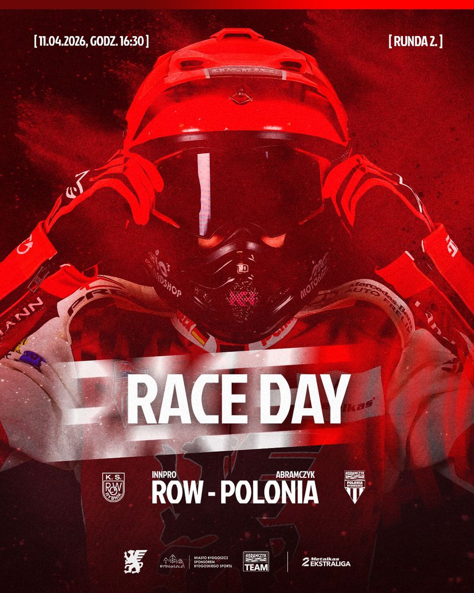 PoloniaBDG's tweet image. Dziś jedziemy!

🆚 #RYBBYD
🏆️ #Metalkas2Ekstraliga
🕟️ 16:30

#Polonia #Bydgoszcz #AbramczykTeam