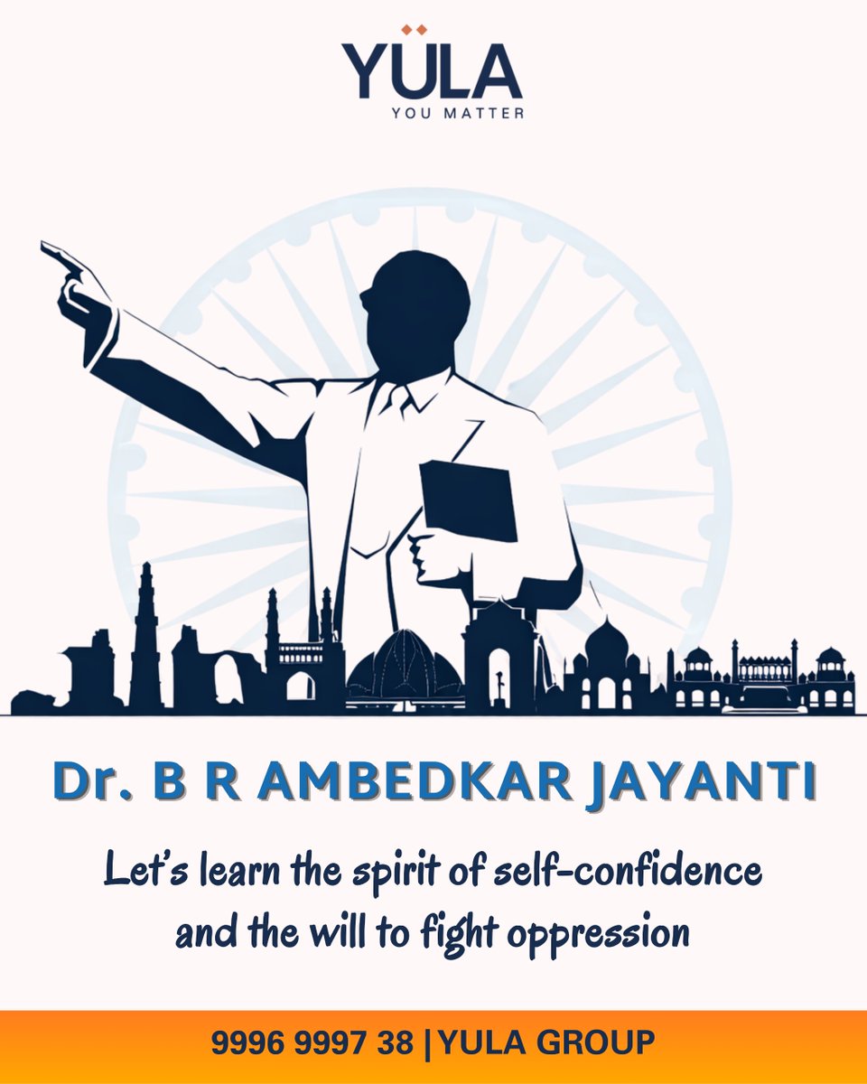 Yula_Bengaluru's tweet photo. Honoring the legacy of Dr. B. R. Ambedkar on his Jayanti.
A true icon of equality, knowledge, and courage who continues to inspire generations.Let’s embrace self-confidence and stand strong against injustice.
#AmbedkarJayanti #equalityforall #yula #YulaGroup #indian #Respect https://t.co/YJg7147ywc