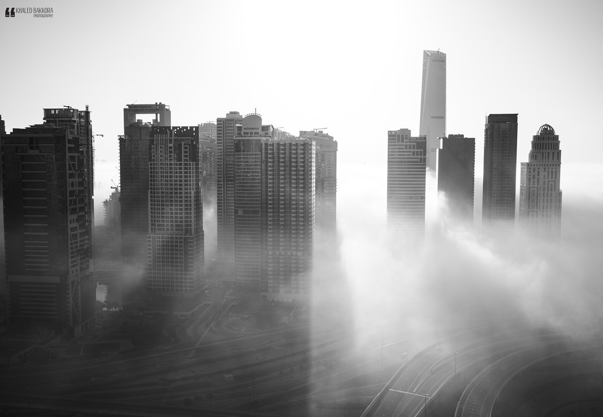 KBakkora's tweet photo. Dubai, but softer than usual. For a few minutes, the city slowed down, the noise disappeared, and everything felt… quiet. Then the fog lifted, and chaos resumed. #Dubai #DubaiFog #FoggyMorning #DubaiSkyline #UAE #CityPhotography #UrbanMood #دبي #الإمارات #الطقس #الخليج https://t.co/u0vthYiBjH
