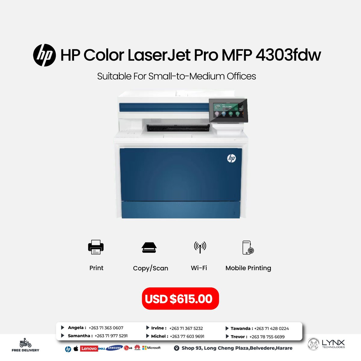 lynxtechsales's tweet photo. HP Color LaserJet Pro MFP 4303fdw Printer https://t.co/mAdqnPrxyH