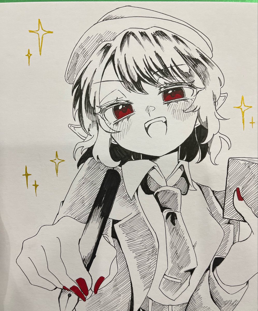 sigure0210's tweet photo. 今日描いた文チャン❣️ https://t.co/SVFGz25WvX