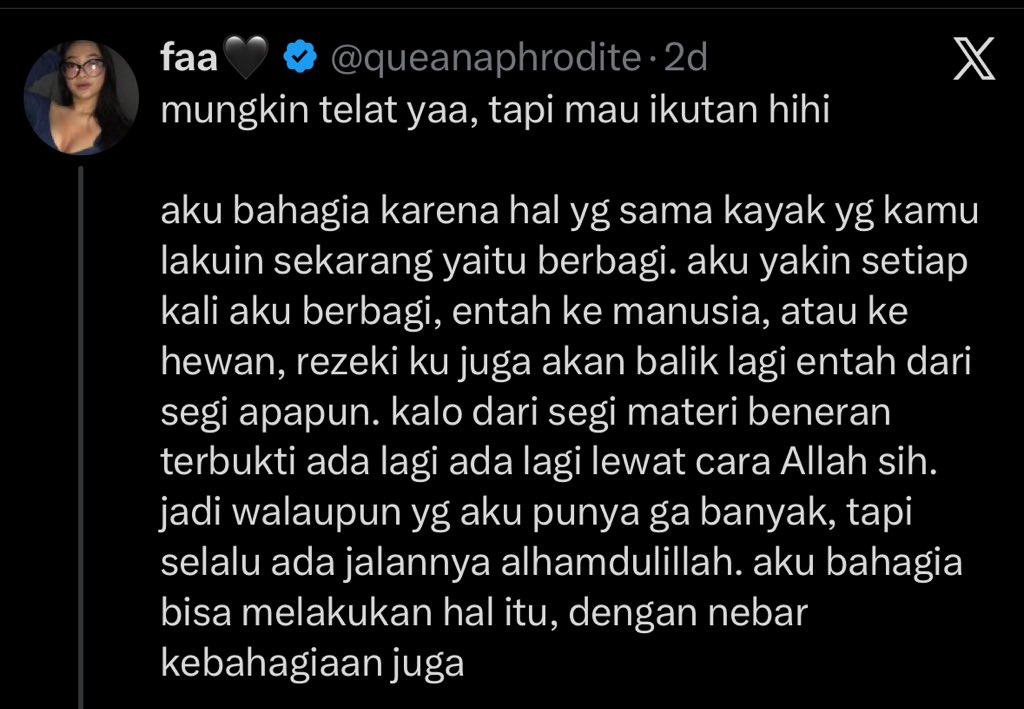 Fchand30's tweet photo. GIVEAWAY ANNOUNCEMENT🎉📢

Dear teman2, terima kasih utk kalian semua yang udh ikut meramaikan giveaway ini. Cerita kalian kubaca 1-1, pelan-pelan, n jujur semuanya bagus, menginspirasi dan layak menang.

Tapi dgn berat hati n dgn segala keterbatasan, kali ini aku memilih 3 cerita yg beruntung, sbb:

@queanaphrodite : laut bercerita
@inimasihbeomto : filosofi teras
@bromumu : psycology of money

congraats ya buat kalian semua, semoga tetap menginspirasi n sll menebarkan kebaikan2, n jgn lupa utk segera mengirimkan alamat lengkap via DM biar hadiahnya segera dikirim ya (antara hr selasa -rabu mingdep).

Buat teman-teman yang belum beruntung, sekali lg aku mohon maaf yg sebesar2nya 🙏 tetap semangat 💪

Akhir kata, trima kasih ats partisipasinya, trima kasih ats doa2nya, sehat2, bahagia sllu, dan banyak rejeki utk kita semua biar bisa beli buku yg banyaak, amiiin

See u in the next giveaway guys🙏❤️