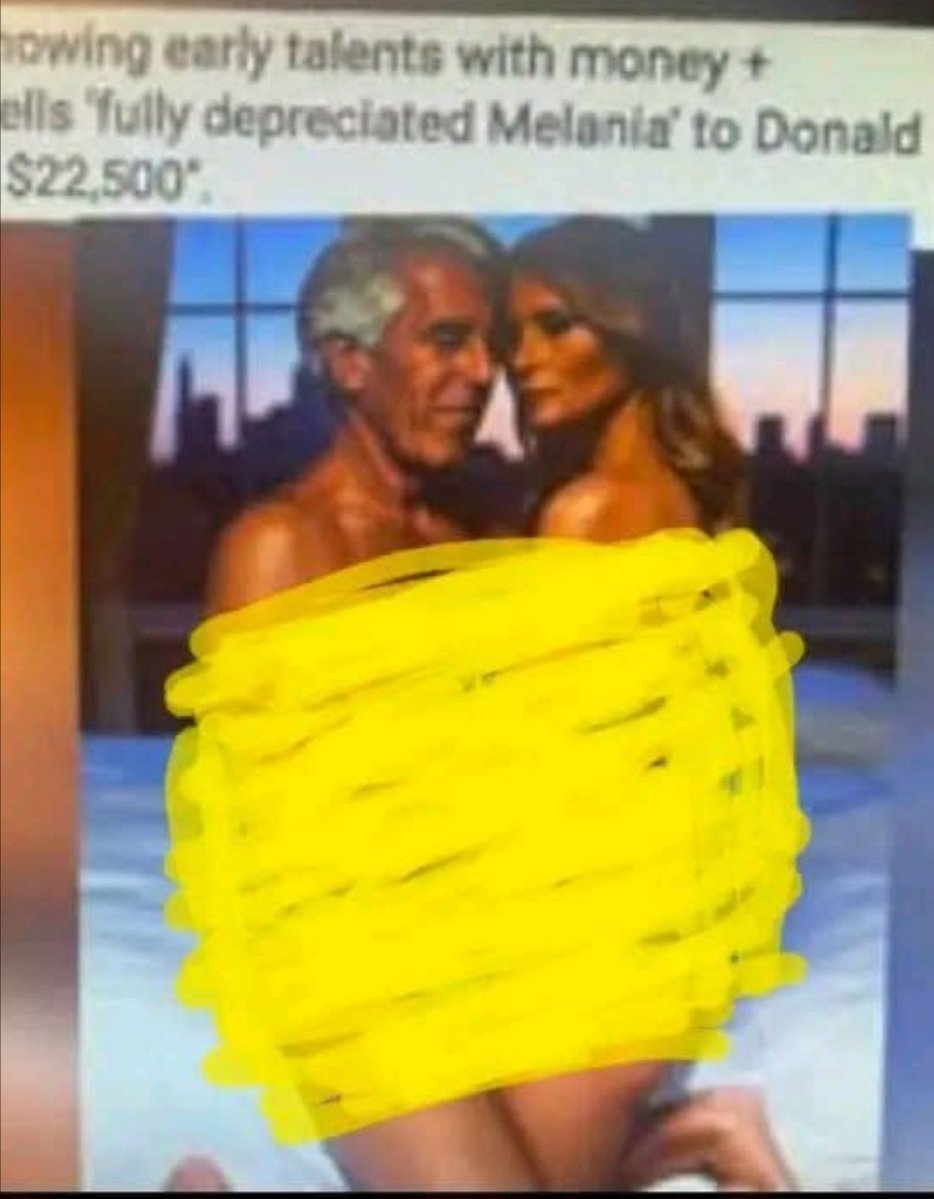 DelphineSankara's tweet image. 🔴Le dossier #Epstein sur #Trump et sa femme #Mélania est un lourd dossier.
#Epstein n'a pas laisse même la femme de #Trump ! 

Voilà les libérateurs des femmes Iraniennes🇮🇷, ceux qui veulent instaurés leurs démocratie chez les autres, soyez fiers de vos cultures Africaines ne 👇