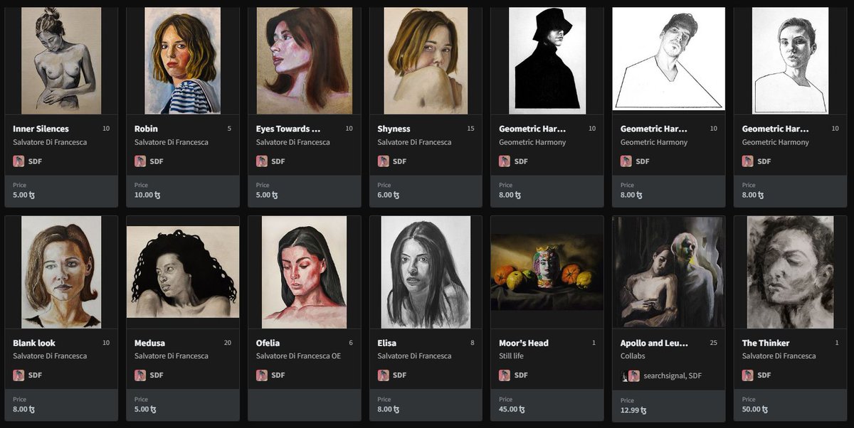s_difra's tweet image. 🖤 Hi, I'm an Italian artist specialized in traditional oil painting.
Figurative, classical technique, contemporary subjects.
Follow this thread to explore all my available works 👇
First stop — @objktcom 🧵
🔗 link in bio

#NFTart #OilPainting #FigurativeArt #Tezos #objkt