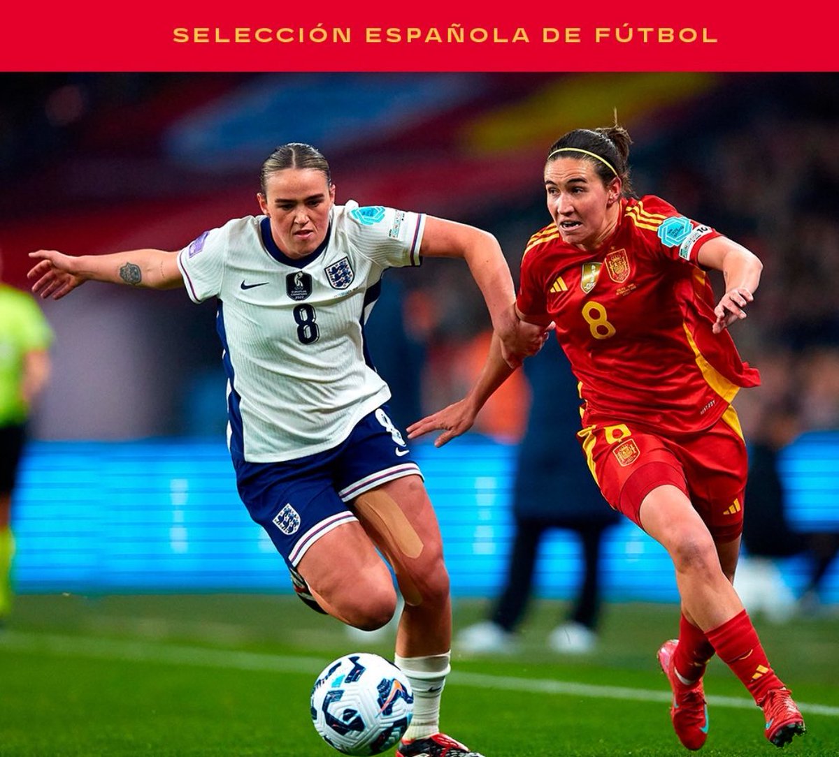 🤍❤️ - ❤️💛❤️
 
🔥 <a href="/Lionesses/">Lionesses</a> 🆚 <a href="/SEFutbolFem/">Selección Española Femenina de Fútbol</a> 🔥
  
📰  Oficial | ¿Dónde ver el Inglaterra vs España de Wembley? 📰

📝 elpartidodemanu.com/actualidad/ofi…

✍🏻 Manu López Fernández