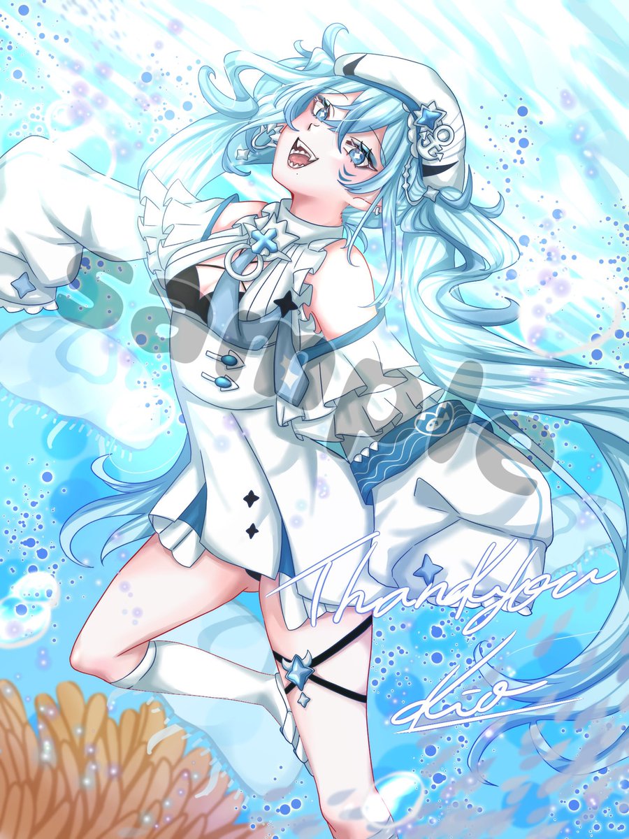 deepseakio's tweet photo. https://t.co/YVN40RWpaB #Skeb #Commission @skeb_jp

最低金額4000円〜！女性だけでなく男性も描きます！青いものを描くのが得意です🫧🐠
この機会に是非✨ https://t.co/kqcunjQBlk
