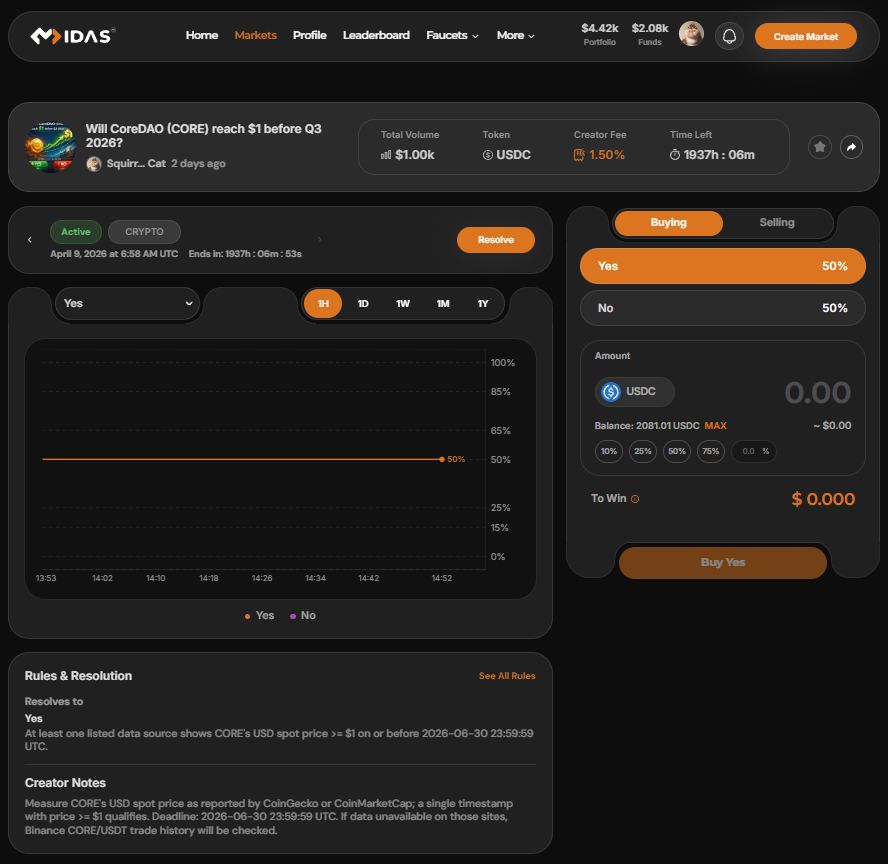 archerswapcore's tweet image. Will @Coredao_Org, $CORE ever reach $1 before Q3, means at the end of 30 June 2026?

What do you think? Which one will you predict?
