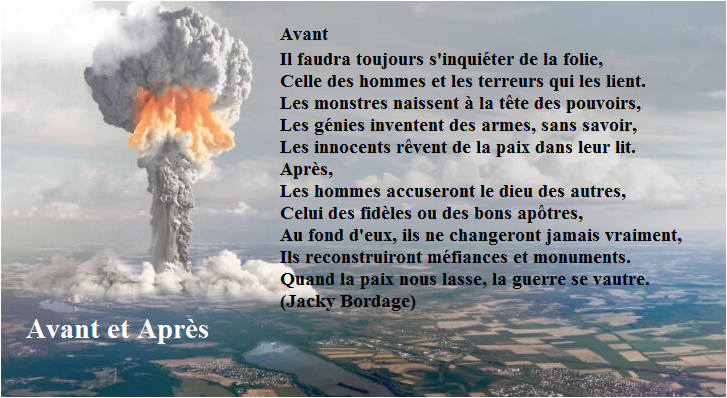 opppinions's tweet photo. Faut-il garder nos chiens de garde, d’Occident,
Contre bombes et haines du Moyen-Orient ?
La troisième tombera peut-être un jour,
L’Occident coupable des deux premières,
Déclenchées par les haines et les peurs d’hier,
Nous devons garder notre raison pour toujours.😳 https://t.co/htwgCTxLlp