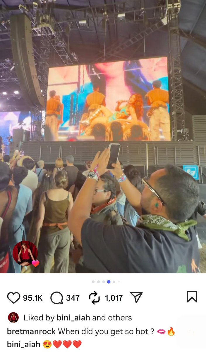 aiah liked and commented on bretman's latest ig post ✨