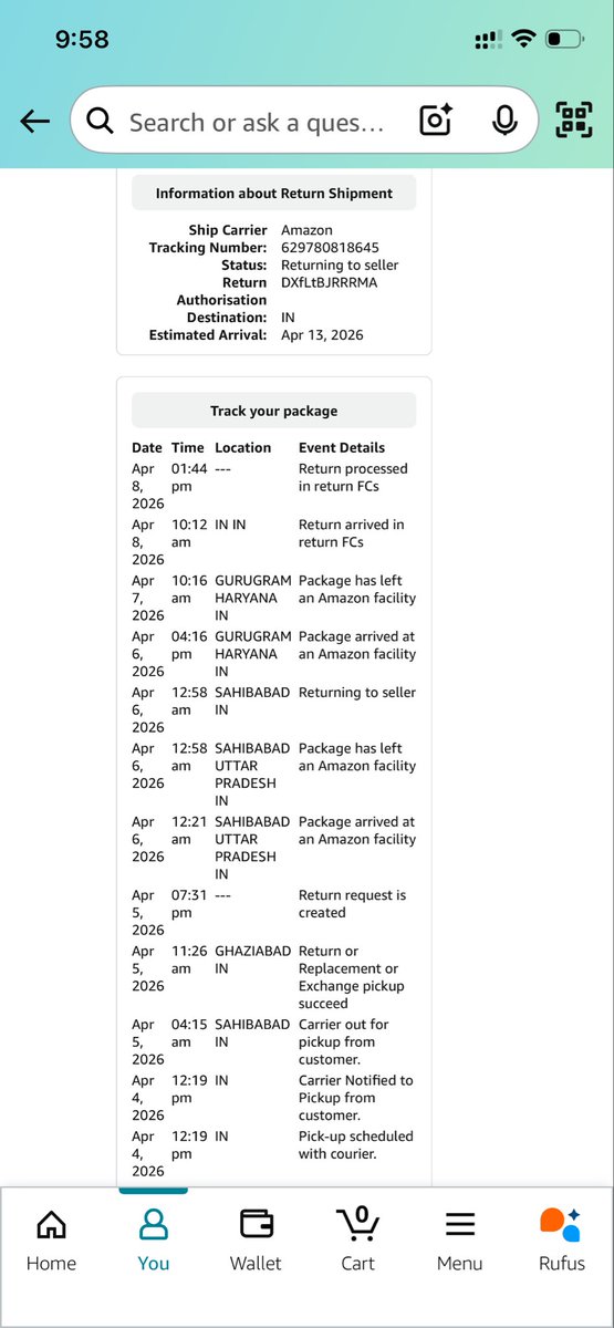 JATINMEENAdfny's tweet image. I returned my product on time but still my refund has been denied and cancelled. This is really disappointing service. Please look into this issue and resolve it ASAP.
@AmazonHelp @amazonIN
Order ID: 403-7835073-5452347
#AmazonIndia #RefundIssue #CustomerExperience