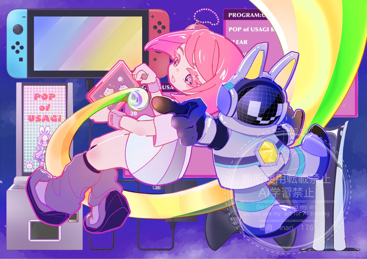 ゲーミング🎮💡
#イラスト