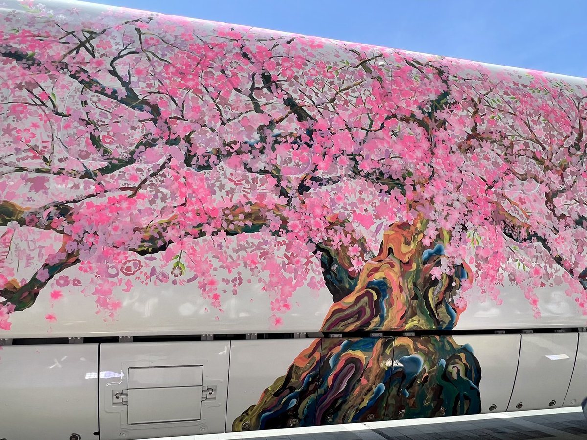 hananoringo's tweet photo. 大冒険してきたつばめ見てきたよ
気候もよくて博多駅はにぎやかでした🌸

九州新幹線全線開業15周年プロジェクト「つばめの大冒険」 https://t.co/cv5NoysMQ3… #つばめの大冒険 https://t.co/ImbrGeCOxG