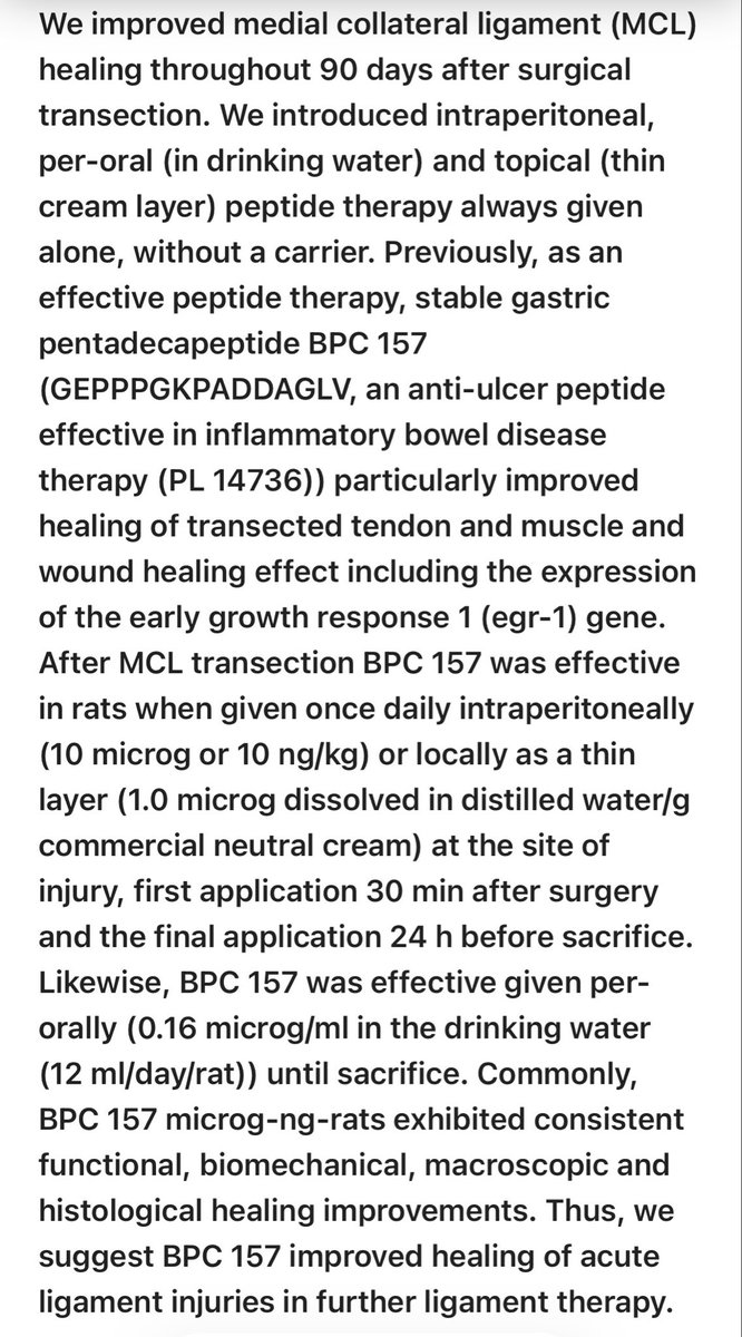 FarvingCo's tweet image. BPC-157 healed a SEVERED ligament in 14 days — without surgery

Knees aching? Shoulders grinding? Recovering slow?

That’s not aging. That’s systemic inflammation from a broken gut barrier:

→ Degrading your connective tissue while you train through the pain
→ Slowing recovery