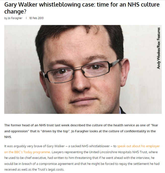 ArturNadol7566's tweet image. NHS PAID £500,000 OF YOUR MONEY TO BUY ONE MAN SILENCE

Gary Walker ran United Lincolnshire Hospitals NHS Trust (@ULHT_News). He watched the @NHS push non-emergency waiting targets so hard that emergency patients were being left at risk. He refused to play along. So they sacked