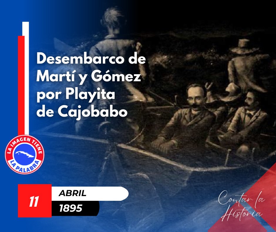 #DichaGrande la de Martí y los patriotas que lo acompañaban aquel 11 de abril de 1895 al pisar tierra de #Cuba por #Guantánamo y dicha grande la nuestra de habitar hoy estas mismas tierras libres y rebeldes!