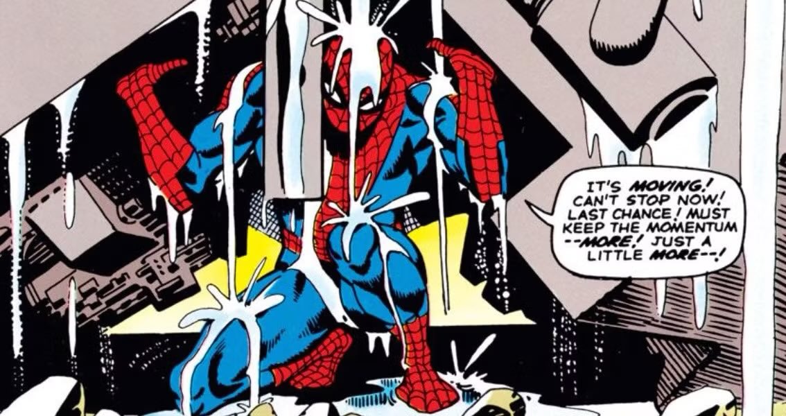 QuidVacuo's tweet photo. Estoy teniendo un mes horroroso, diría que el peor en años. Pero si algo nos enseñó Spider-man desde bien pequeños es que podemos con todo, que no debemos parar de luchar ni cuando no tenemos fuerza. 

Por si tú también lo necesitas: TODO IRÁ BIEN. Solo un empujón más. https://t.co/mNbblPwLWl