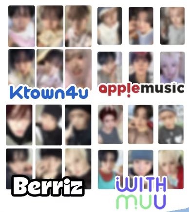NCT WISH Ode to Love 特典 絵柄公開🩵 ・ktown4u ・applemusic