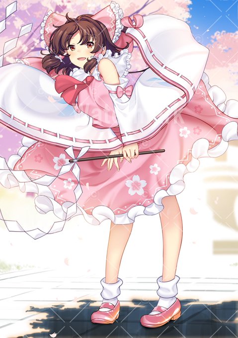 #東方Project #博麗霊夢 #桜 #巫女 春爛漫