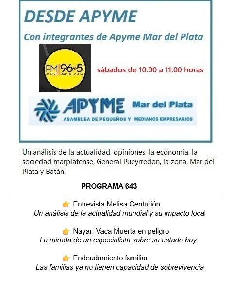 ebruzetta's tweet photo. Hoy sábado de 10 a 11hs DESDE APYME por la 96.5. También nos podés escuchar en: https://t.co/aXhSO6ez7b https://t.co/PvfojksRnT