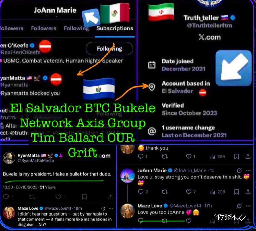 Meowllian's tweet photo. They’re all working together. Sam Parker & Ryan Matta MazeLove14 are the link - who work with Candace Owens and Tim Ballard.

All of these X Space Hosts haven’t been honest about how long they’ve worked for Network Axis Group, NAG. It goes as far back as 2024. We’ve all been played. 

MazeLove14
YoteofStreet 
Truthtellerftm 
GaryCardone 
SimonDixonTwitt
Jordan Daley 
IanMalcolm84
Ian Carroll recently did a Rumble episode with the CEO of NAG 

Parent company 
Flatiron Holdings Partners LLC 
Flatiron Solutions LLC 
Media Axis Group LLC 
The Wellness Company ( TWC ) 

TWC co-founder David Lopez is on the Board of Knight Templar Mormon Tim Ballard’s OUR and works for Knight of Malta  Erik Prince and Foster Wylie Coulson ( all of which have worked with Ryan Matta) 

Erik Prince on the Board of Council for National Policy alongside Steve Bannon, Patrick Byrne, Charlie Kirk and General Michael Flynn. 

Epstein worked with Michael Flynn, Steve Bannon, Foster Wylie Coulson and Susan Rice