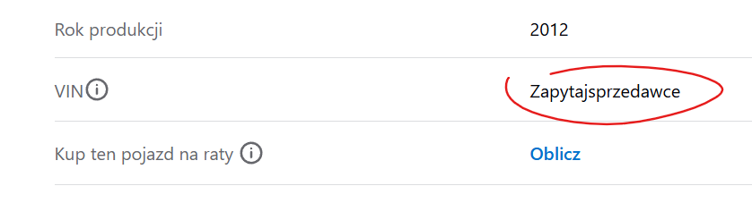nawkrzy's tweet image. Ktoś mi napisze, dlaczego otomoto pozwala na takie rzeczy? 🤨 Przecież VIN ma pewien standard, którego powinno się wymagać w formularzu, a nie przepuszczać kwiatki typu "chybabylbity" 🙃