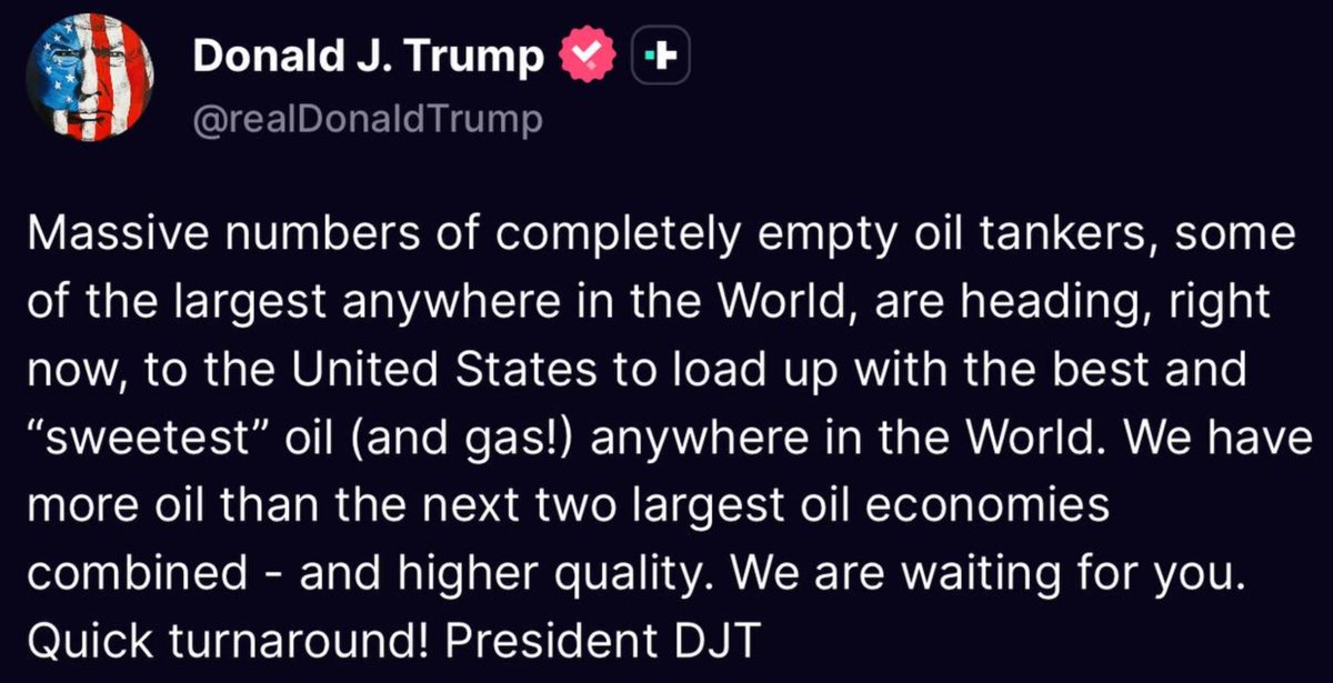 Retoryka <a href="/POTUS/">President Donald J. Trump</a>  rodem z telezakupów nie przystoi przywódcy największej gospodarki świata. Twarde dane jasno pokazują, że amerykańskie wydobycie i rezerwy ropy wcale nie przewyższają zasobów dwóch kolejnych potęg razem wziętych. Choć wysoka jakość amerykańskiego surowca jest