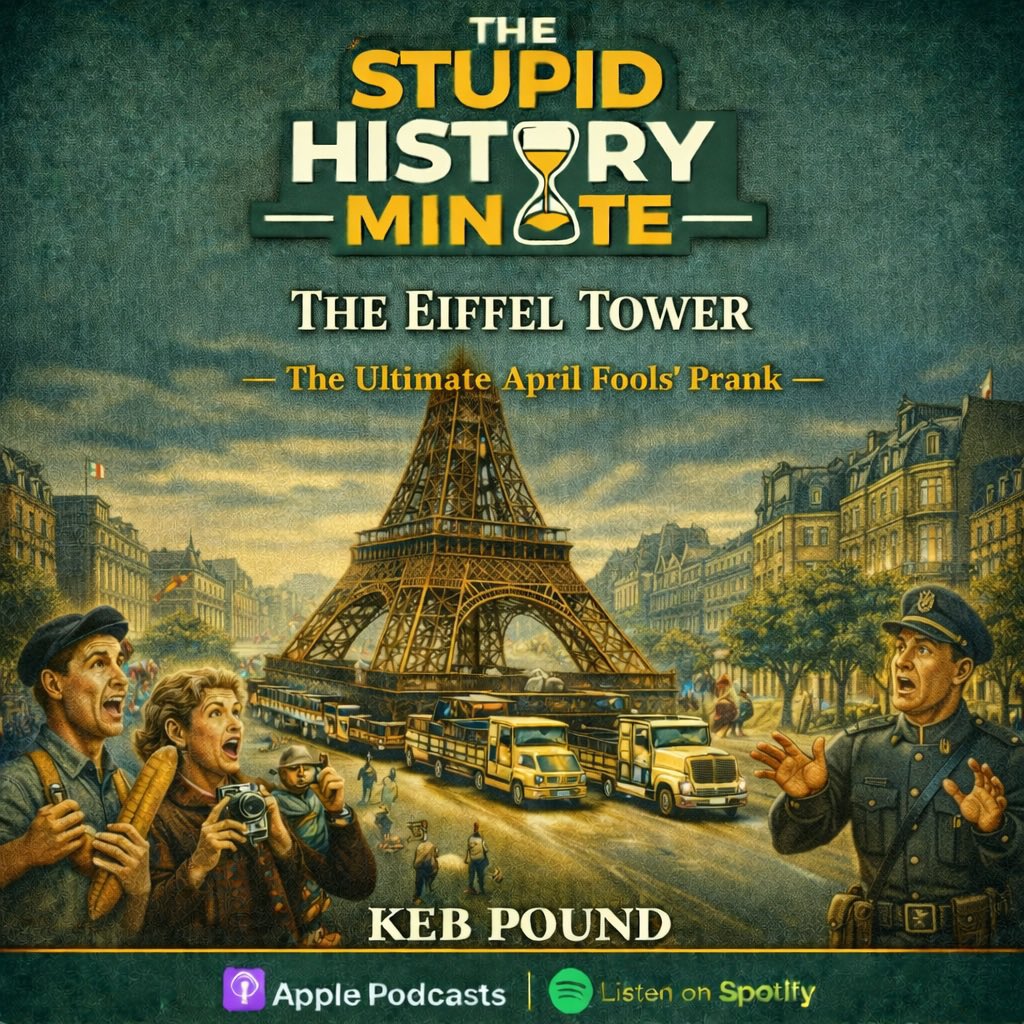 StupidMinute's tweet image. The Stupid History of The Eiffel Tower 

#History #Podcasts #AprilFoolsDay