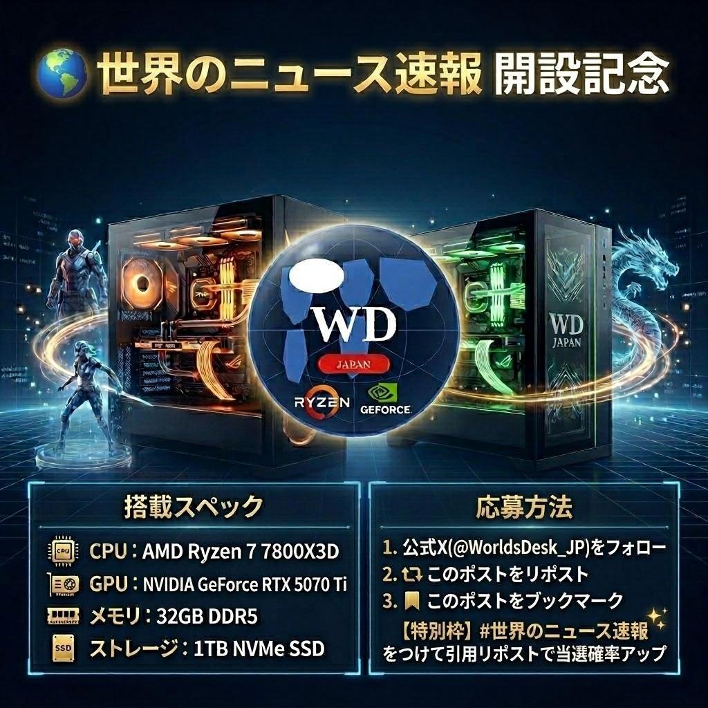 世界のニュース速報🌍 ワールドデスク tweet media