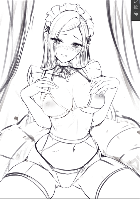 [R-15?/NSFW]よその子skebwip(੭ ᐕ)私にしては珍しくスレンダー