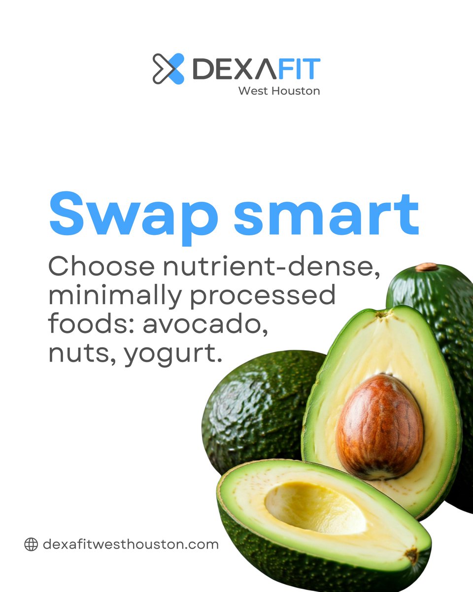 WestHoustonDexa's tweet image. 🍓 5 Ways to Reclaim Your Palate
Ultra-processed foods are engineered to be addictive, making whole foods feel “boring.” But you can retrain your taste buds (and metabolism)!
👉 dexafitwesthouston.com/appointments

#DexaFitWestHouston #MetabolicHealth #BodyComposition
