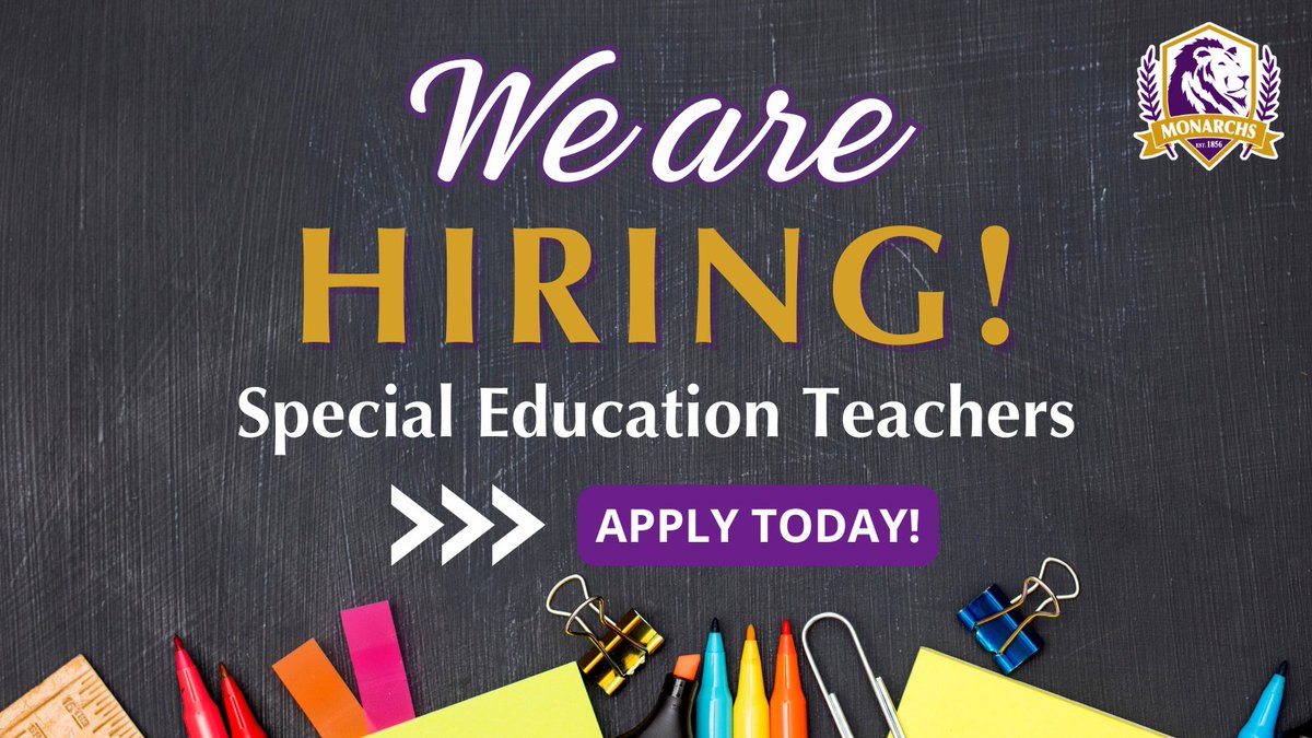Denison_CSD's tweet photo. Denison CSD is hiring special education teachers for the 2026-27 school year! 🍎

Join a collaborative team &amp; benefit from strong AEA partnerships. Financial assistance is available for certification. Apply on our website: https://t.co/Xlc368LyCZ

#Monarchs https://t.co/VqwcwLo9Pb