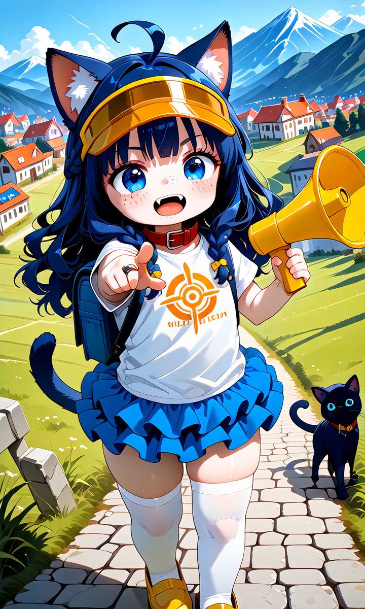 QT - Jobs of the World

Welcome dear tourists! Let me show you around, on the left there you can see a very old historical monument! And to the south you can see the beautiful outline of the alpine mountain range~ *giggle*

Tourist guide Kitty nya~ Hope ya like it
#Vtuber