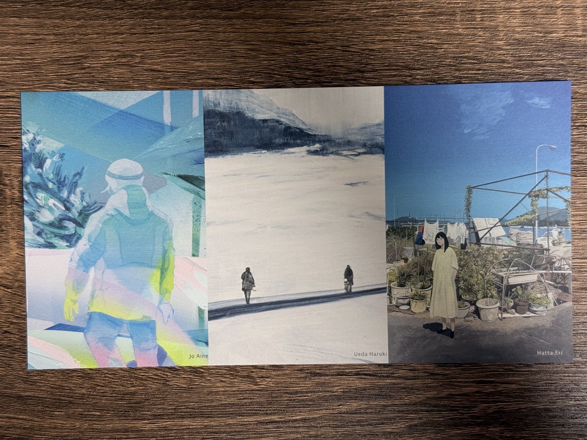 mochaca_peace's tweet photo. 八太栄里(@ellie_31773)さんが銀座で展示されるとの��で。
仲の良い3人で、夏と冬に滋賀県で見た景色から作成されたとの事。
久しぶりにお会い出来て、人も作品も変わらず、元気を頂きました☀️
#美の起源
#stepoffocus https://t.co/WZOVythqgB
