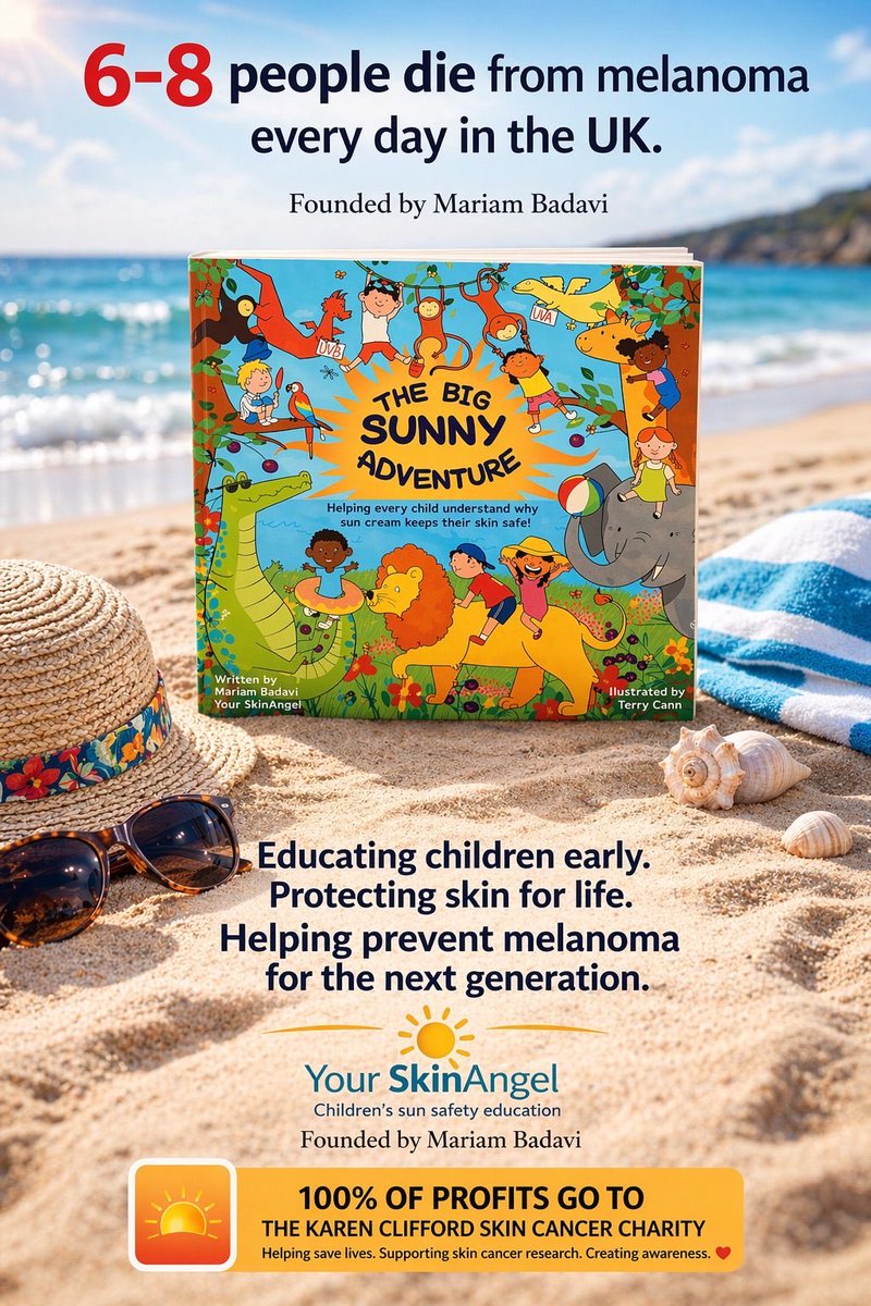 Hi everyone💜,

As many of you know, I’ve written a children’s book called The Big Sunny Adventure, all about helping children understand why sun cream keeps their skin safe.

I’m so excited to share that there is now a song to go alongside it! 🎶