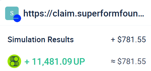Usoppu's tweet photo. a nice weekend airdrop

month 2 superform is ready to be claimed

$UP price has went up quite a lot recently so surprisingly my claim is worth $781

link : https://t.co/pYMI8hRQ6L https://t.co/PQg64pFDOo
