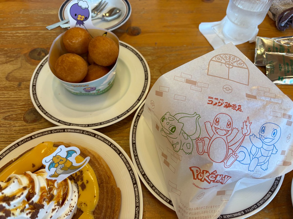 今日は嫁さんとコメダ珈琲行って、ポケモンコラボ第二弾をいただいてきました🎂
どれも美味しかったけど、バーガーのが一番好きかも？

そして帰ってからはポケモンGOでカヌチャンGETの為に歩きました🏃‍♂️‍

うーん、ポケモンにまみれてますね(笑)

#ポケモン #コメダ珈琲