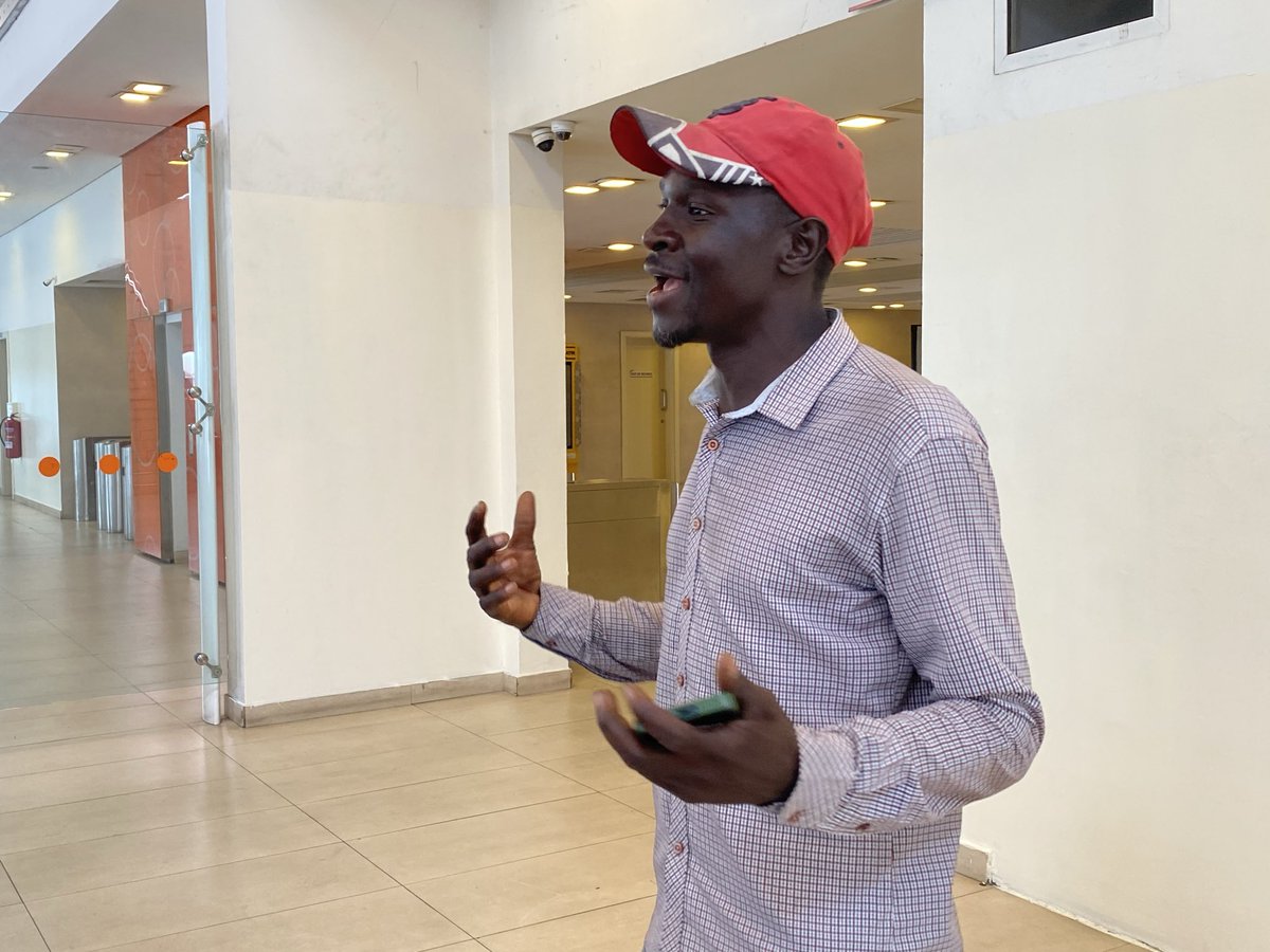 naijama's tweet image. Solomon Haruna from Chibok says his own sister is still missing - they don’t know if she is alive or not - and that Chibok is under constant attack from terrorists. He appreciates how #BBOG participants, who may not even know where Chibok is, still turn out in support.
#BBOG