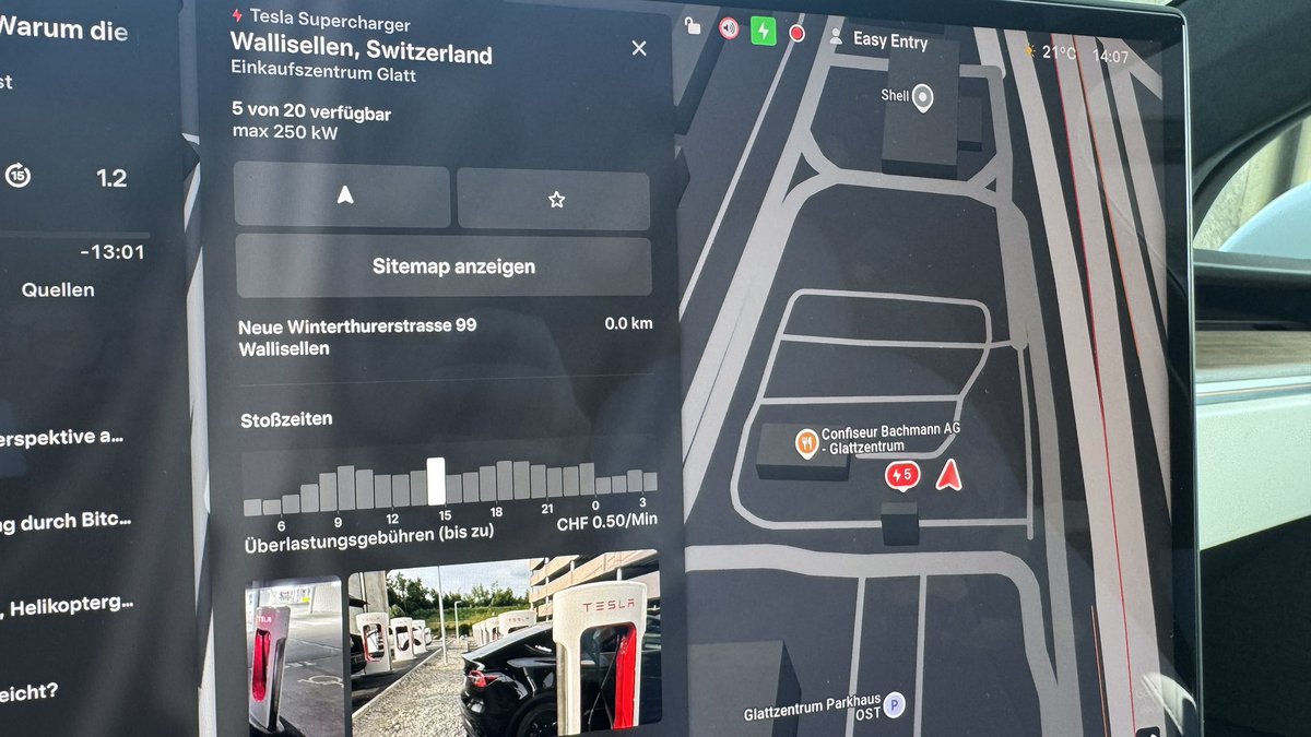 RealRusty's tweet image. 3D-Map Wallisellen Supercharger, sogar mit meinem Model Y Foto noch 🥳