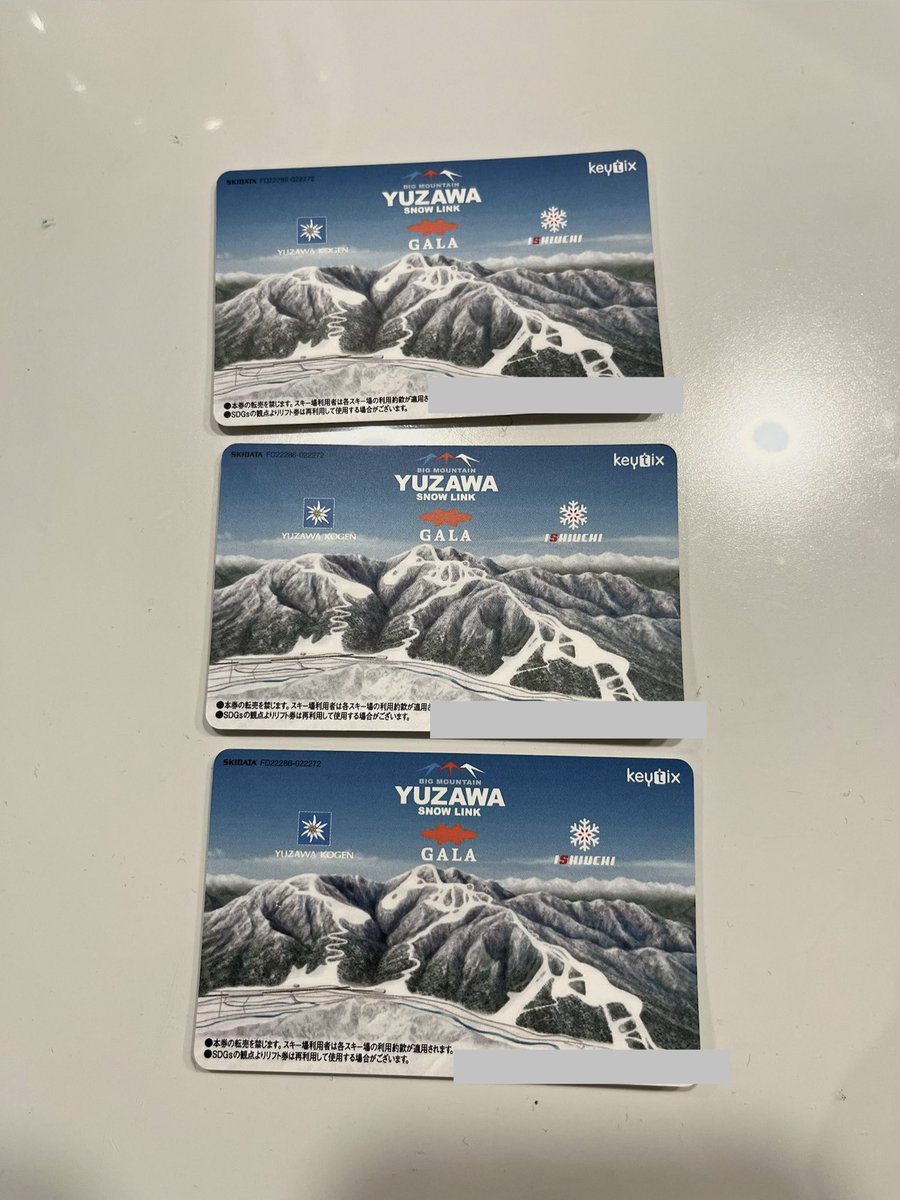 Haharami's tweet photo. I have 3 one-day lift tickets for GALA Yuzawa Snow Resort available.
Price: ¥4,500 per ticket.

Payment in advance required.
Tickets can be mailed to your address, or hand-delivered in Tokyo.

Official website spring price is ¥5,800 (online), so this is a great deal! https://t.co/LiwBk8qo31