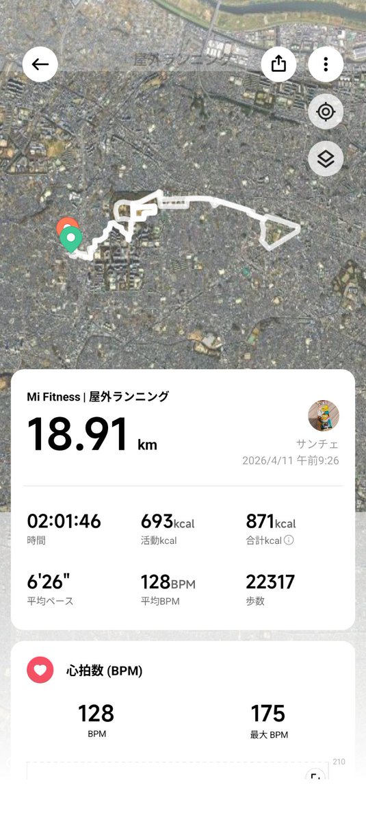 10yen_punch's tweet image. 午前中は暑熱順化120分スロージョグ
夕方おかわりジョグ8.28km🏃
暑いには暑いけどまだまだ心地よい暑さかな😀
#ジョギング #ランニング 
#jogging #running #mifitness