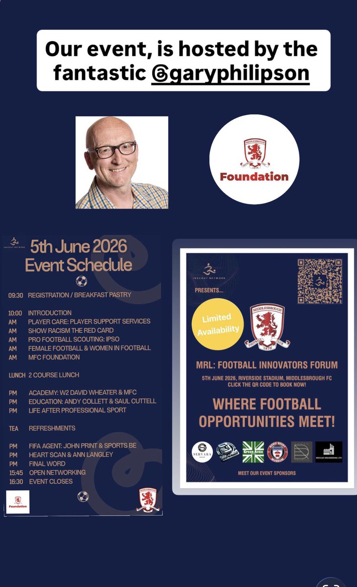 InScoutNet's tweet photo. Did you know hosting our charity event in June for @MFCFoundation is the wonderful @GaryAPhilipson with stage set up by our friends at the @boroshirtmuseum 

We are immensely grateful for all your support for this event guys

#Grateful #GoodPeople #Teesside https://t.co/mQcfjL07dH
