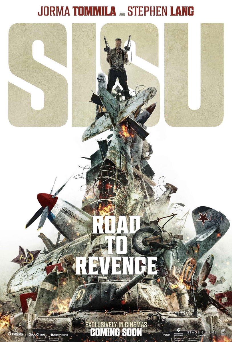 Rotten_movie's tweet photo. SISU 2 不死身の男が自宅を解体し木材を積んだトラックでフィンランドへ運び再建しようとするが家族を殺したソ連指揮官が大軍を率いて追いかけてくるアクションコメディ　90分間「次はどう殺すんだよこのじじい！」と腹抱えて笑える、最高にバカげて、最高に気持ちいい極上カオスだった！超オススメ！ https://t.co/AfccwCnXsl