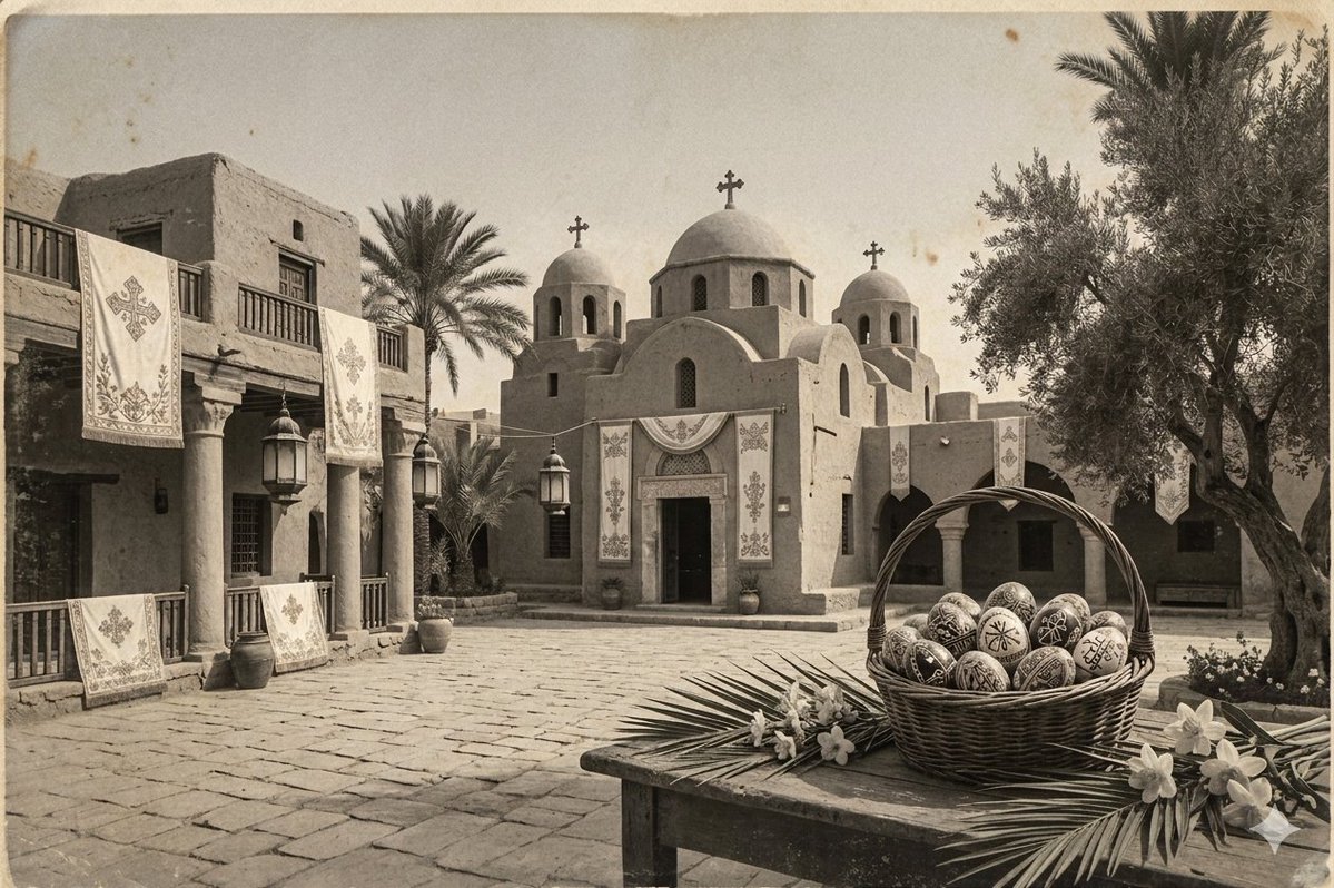 Pastpreservers's tweet image. Wishing everyone a very Happy Easter from the heart of Egypt! 🇪🇬✨ Celebrating the beauty of tradition and the spirit of the season in this historic place. 🕊️ #Easter #Egypt #Easter2026